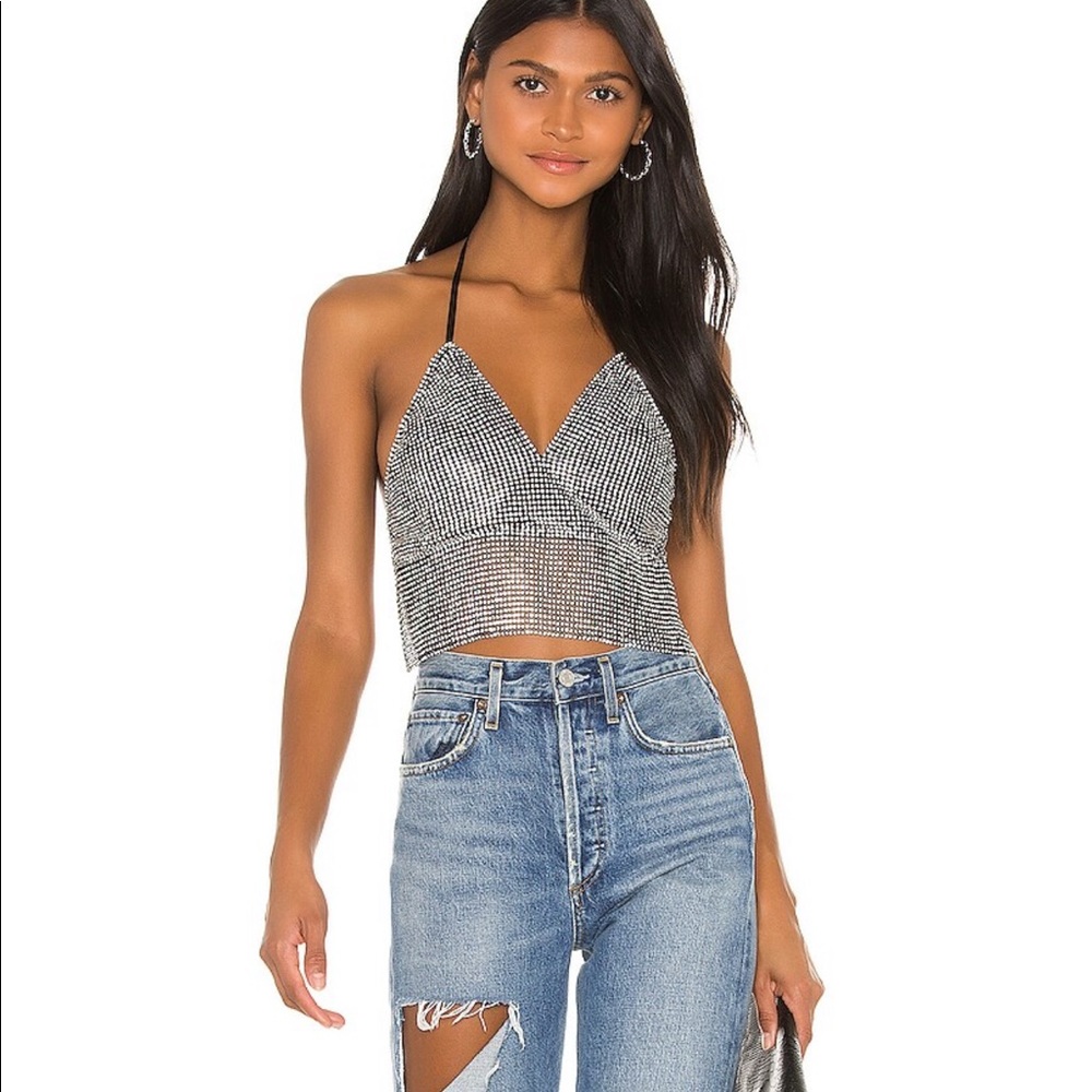 REVOLVE Sariyah Halter Top in Blacksuperdown SOLD OUT on Revolve.com